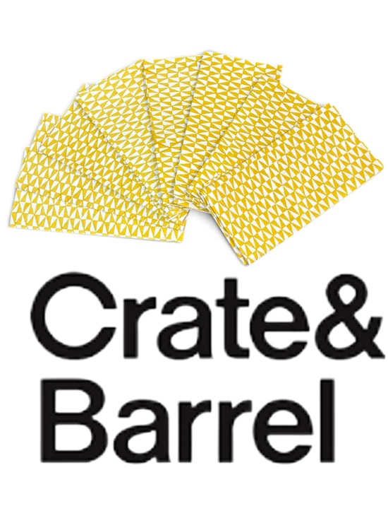 Crate&Barrel Other - VTG Crate&Barrel Mustard Yellow Leti Block Print Cloth Napkins